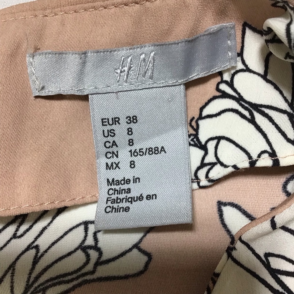H&M Floral Blouse - Soft Pink and White - Picture 6 of 10